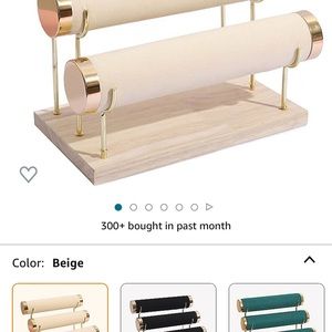 3 Tier bracelet holder display, beige